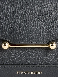 Nano Mosaic Leather Top Handle Bag