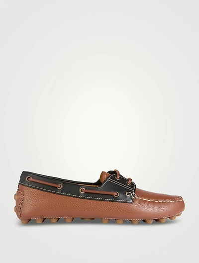 Boat Gommino Bubble Leather Loafers