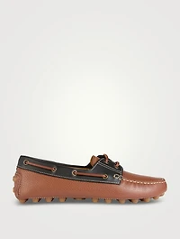 Boat Gommino Bubble Leather Loafers