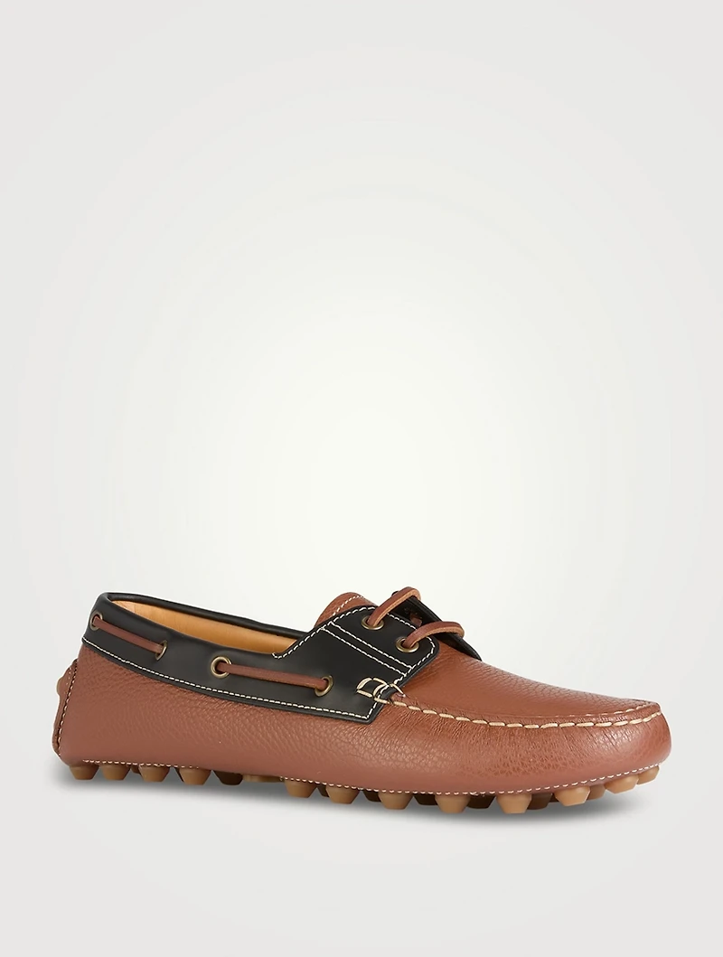 Boat Gommino Bubble Leather Loafers