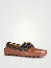 Boat Gommino Bubble Leather Loafers