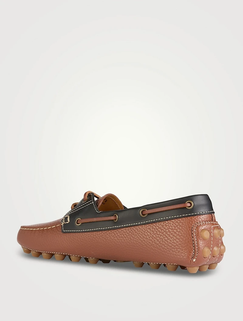 Boat Gommino Bubble Leather Loafers