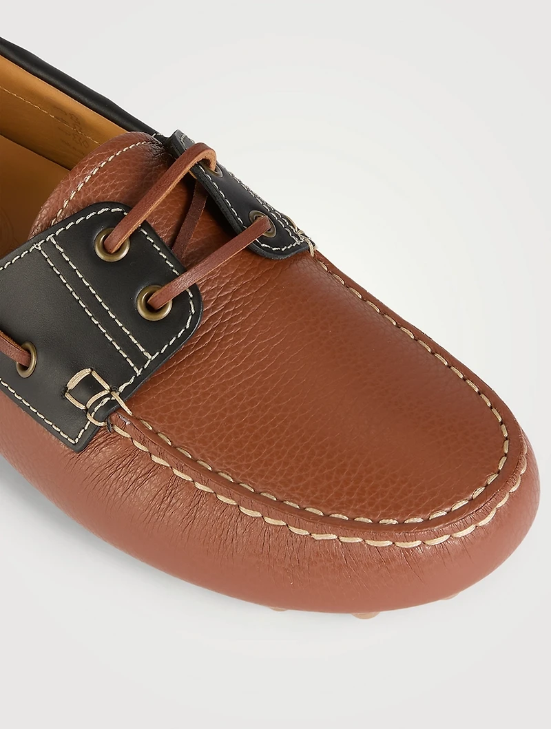 Boat Gommino Bubble Leather Loafers