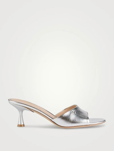 Ascent Metallic Leather Mules