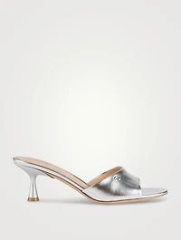 Ascent Metallic Leather Mules