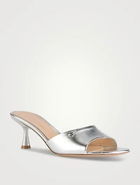 Ascent Metallic Leather Mules