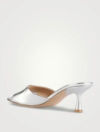 Ascent Metallic Leather Mules
