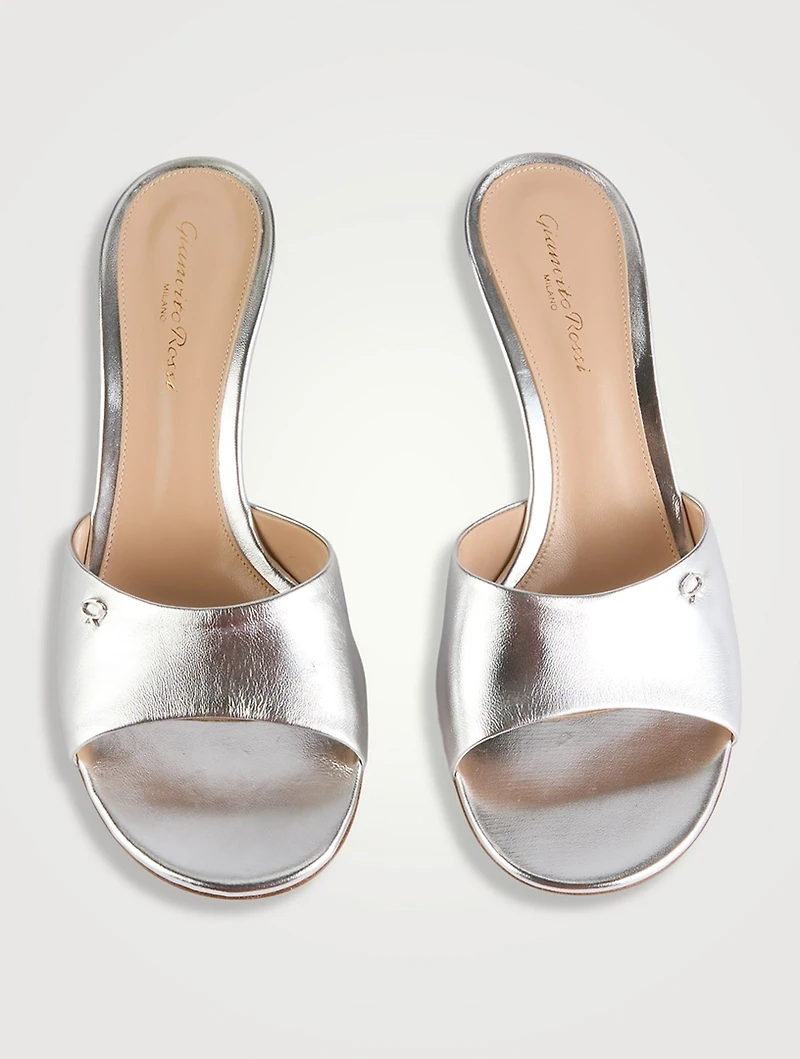 Ascent Metallic Leather Mules