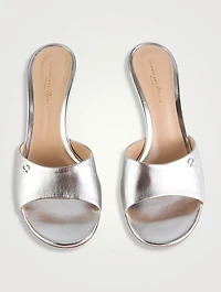 Ascent Metallic Leather Mules