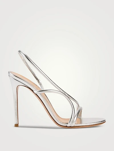 Ettie Metallic Leather Slingback Sandals