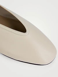 Stella Leather Mary Jane Ballet Flats