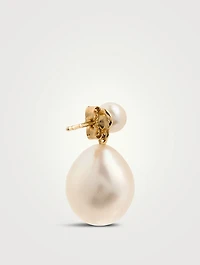 Sea Of Beauty 14K Gold Drop Earrings With Pearls