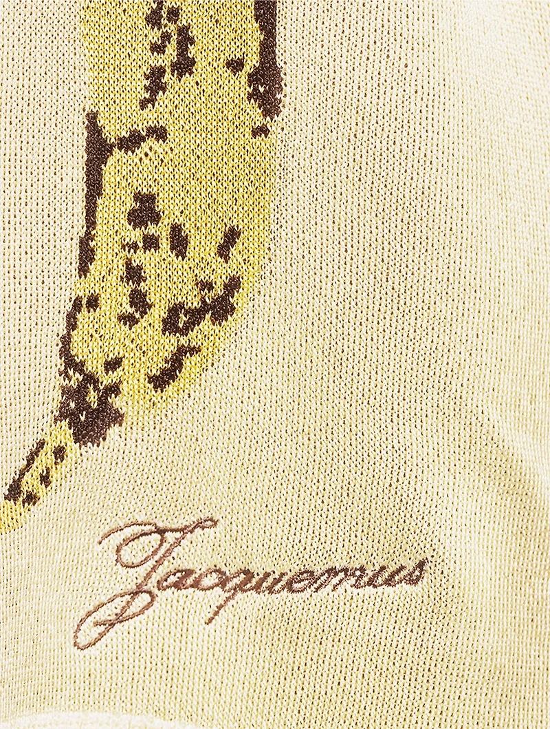 The Marino Banana Jacquard Polo Shirt