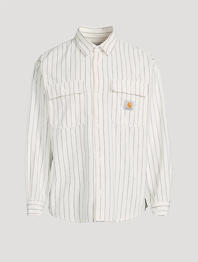 Hendry Striped Shirt Jacket