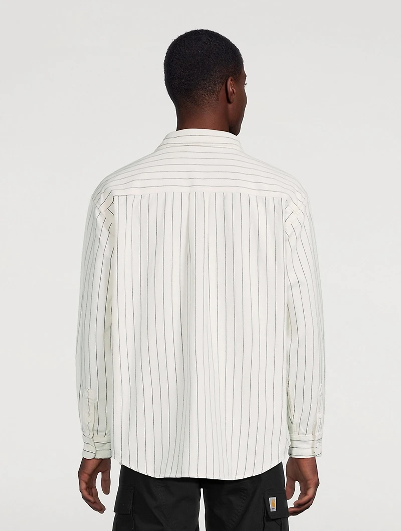 Hendry Striped Shirt Jacket