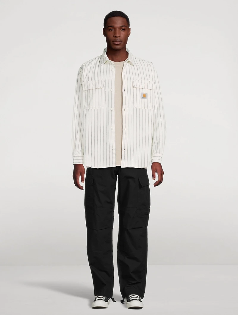 Hendry Striped Shirt Jacket
