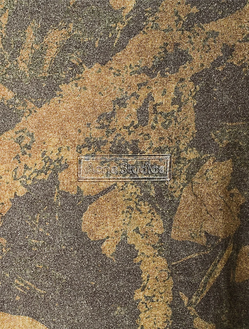 Relaxed Sweater Camouflage Print