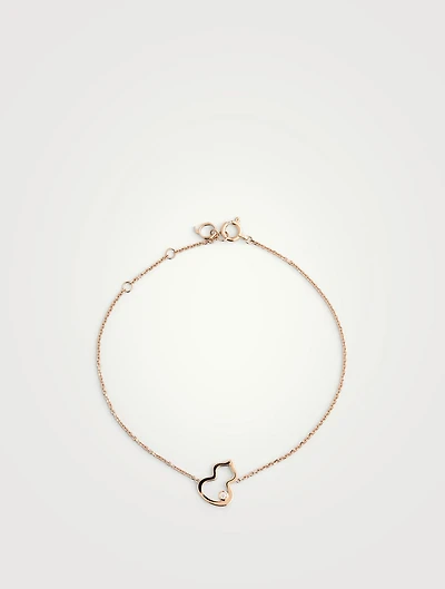 Petite Wulu 18K Rose Gold Bracelet With Diamond