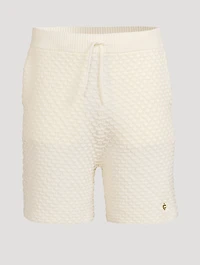 Textured Knit Shorts