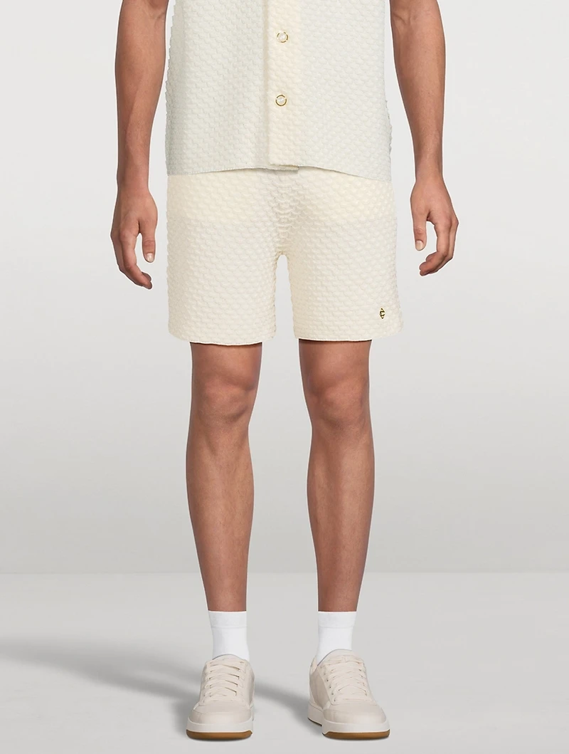 Textured Knit Shorts