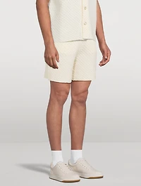 Textured Knit Shorts