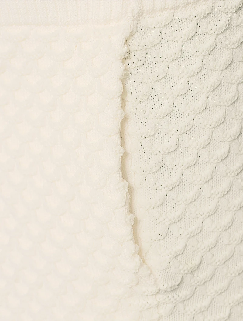 Textured Knit Shorts