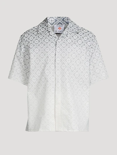 Gradient Monogram Short-Sleeve Shirt