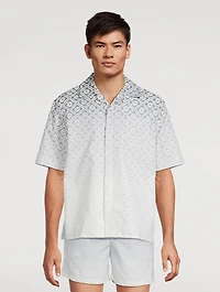Gradient Monogram Short-Sleeve Shirt