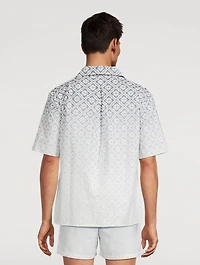 Gradient Monogram Short-Sleeve Shirt