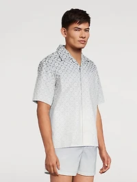 Gradient Monogram Short-Sleeve Shirt