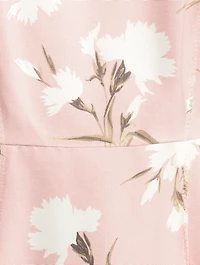Faille Sheath Dress Floral Print