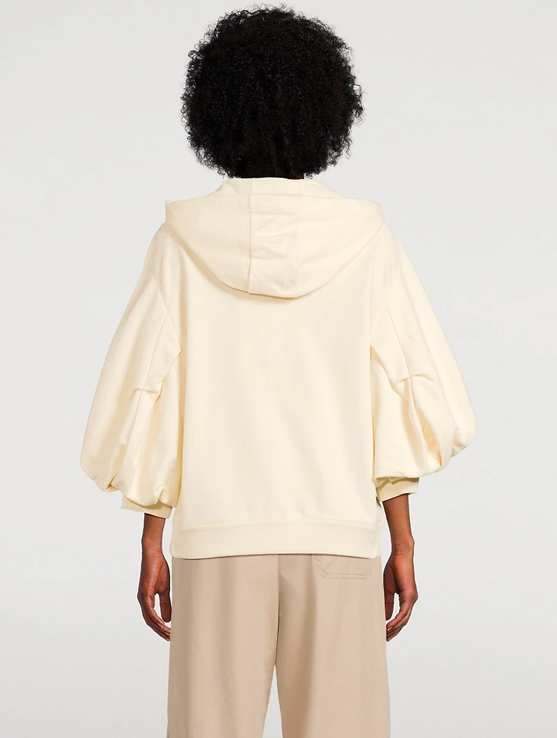 Puff-Sleeve Hoodie