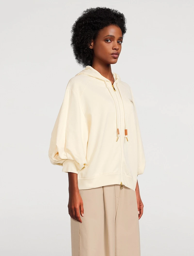 Puff-Sleeve Hoodie
