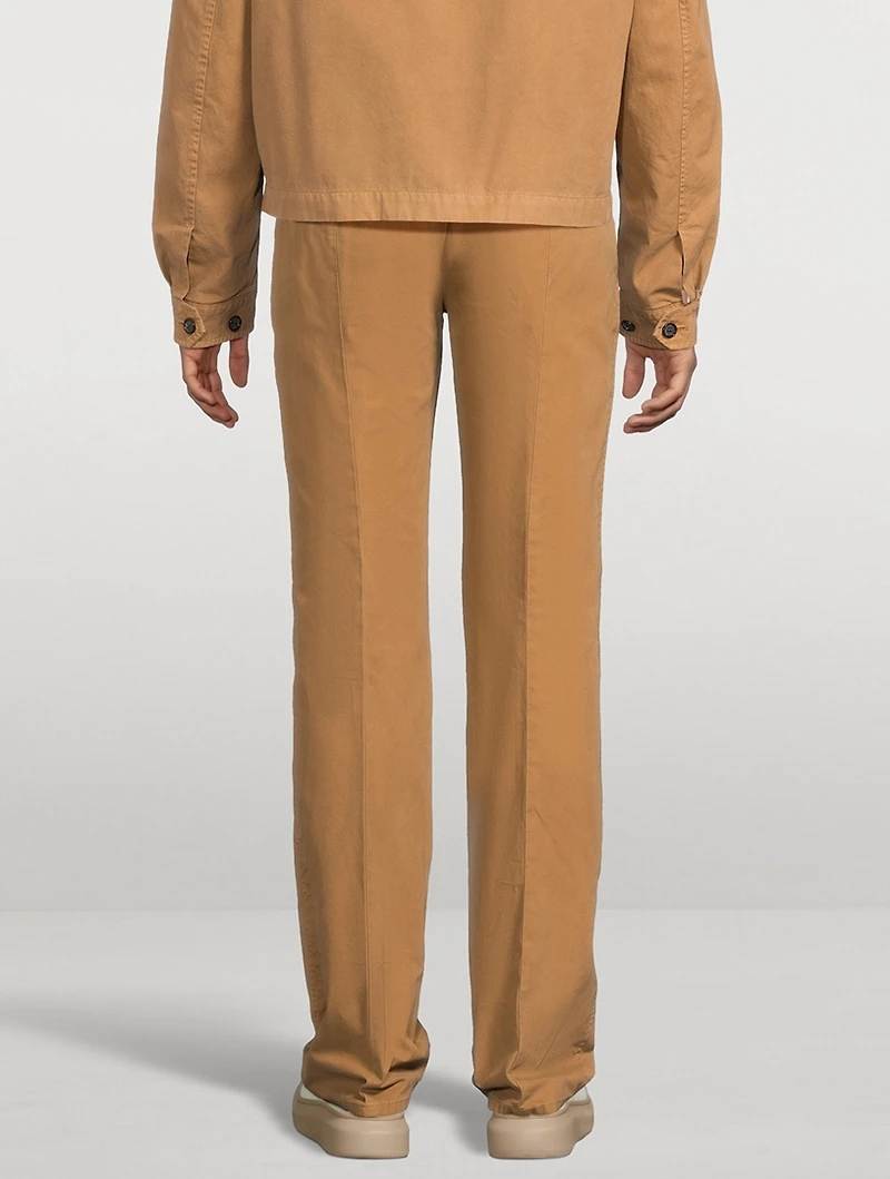Straight-Leg Chino Trousers