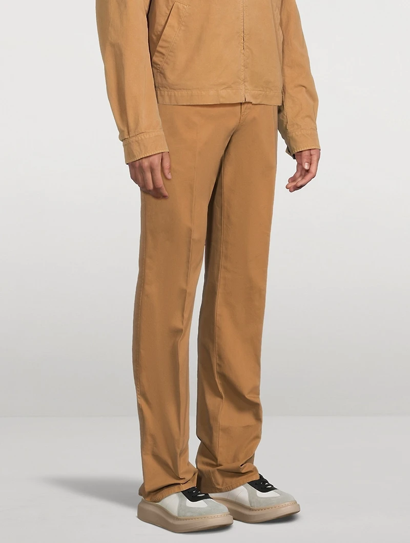 Straight-Leg Chino Trousers