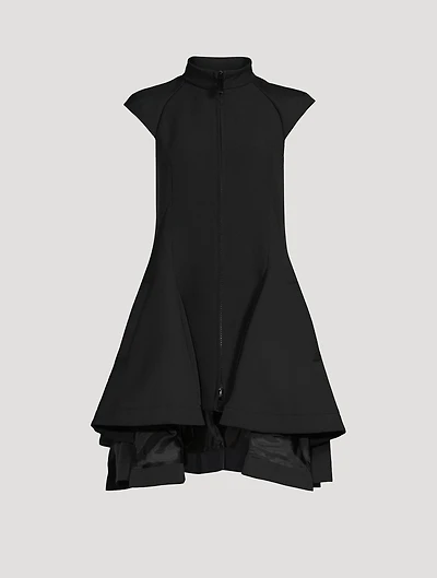 Zip-Front Mini Dress