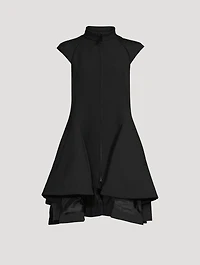 Zip-Front Mini Dress