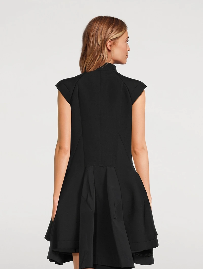 Zip-Front Mini Dress