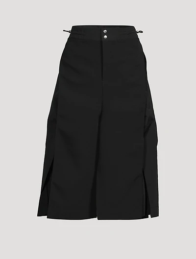 Split-Leg Cropped Trousers