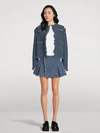 Denim And Tweed Mix Jacket