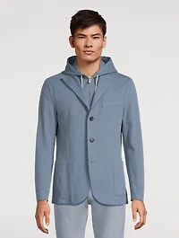 Laser-Cut Jacket With Removable Hood