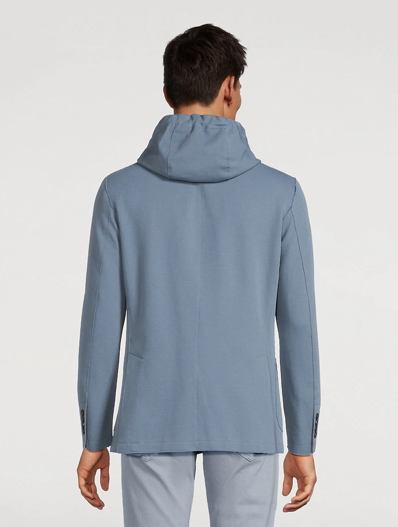 Laser-Cut Jacket With Removable Hood