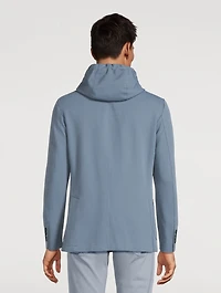 Laser-Cut Jacket With Removable Hood