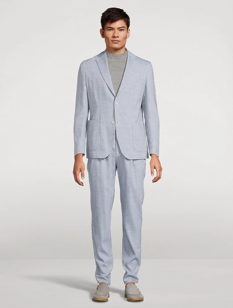 Linen And Wool Two-Piece Suit