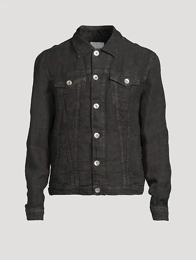 Linen Trucker Jacket