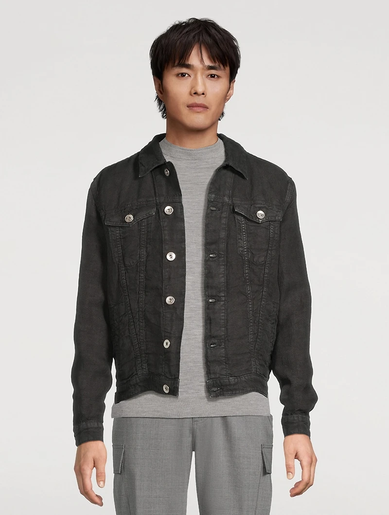 Linen Trucker Jacket