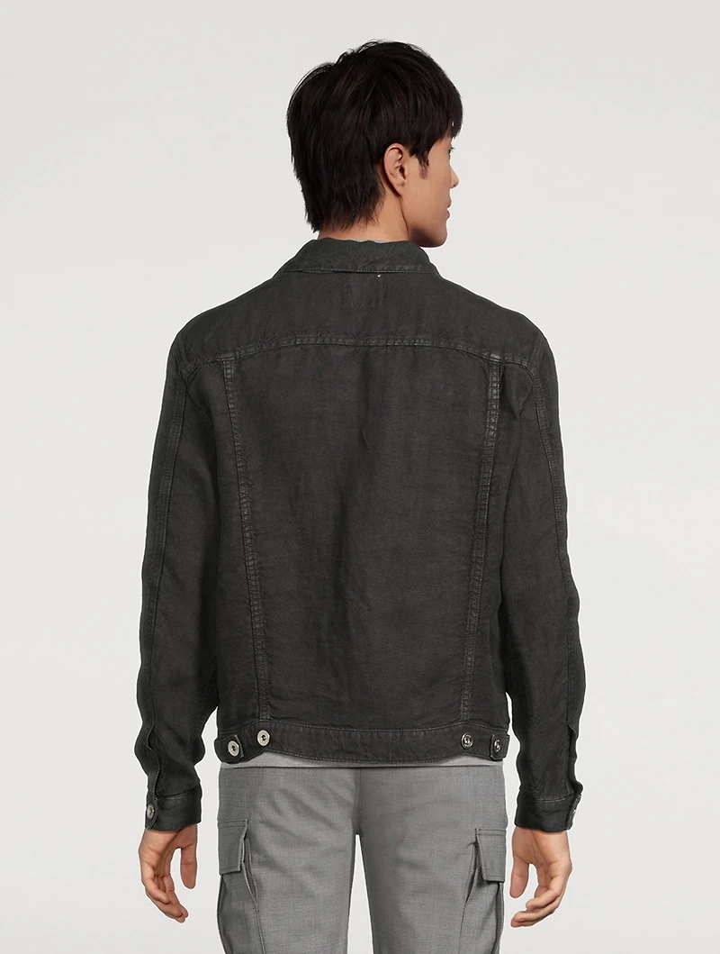 Linen Trucker Jacket