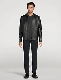 Leather Zip Jacket