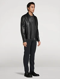Leather Zip Jacket