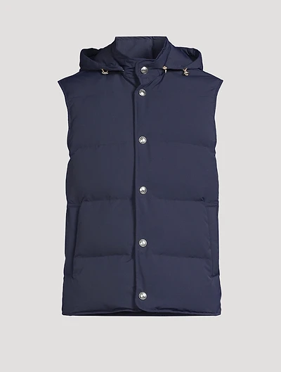 Hooded Down Vest
